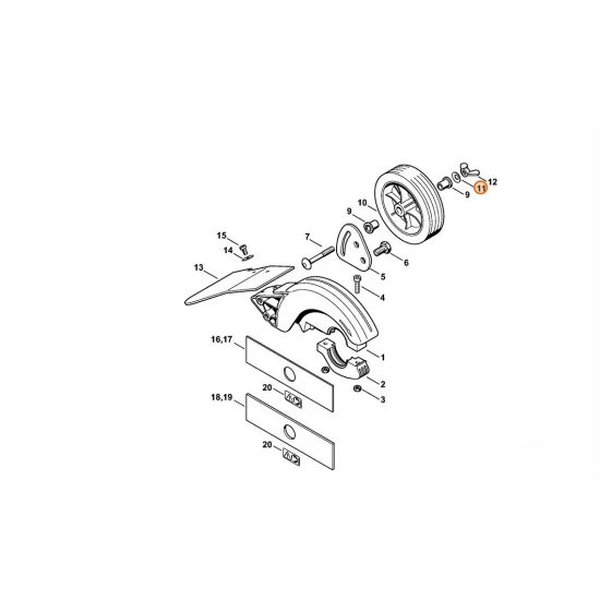 STIHL  Sprężyna talerzowa 18x8,2 9486 648 0304